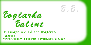 boglarka balint business card