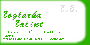 boglarka balint business card